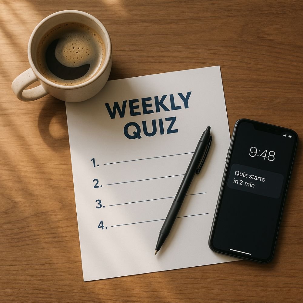 Weekly Quiz: Brain-Stretching Challenge — Only Quick Thinkers Crush All 10 Questions!