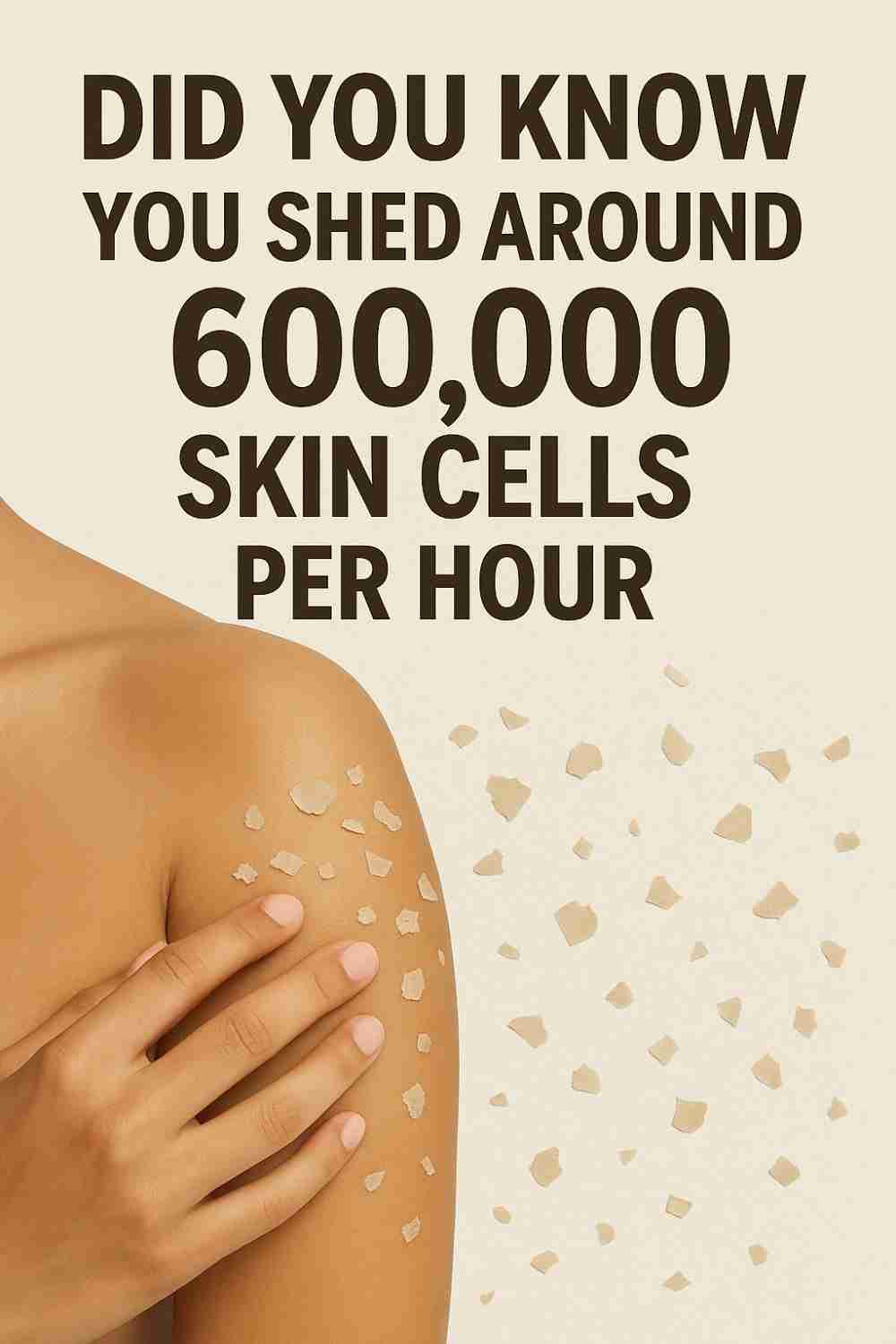 Did You Know You Shed Around 600,000 Skin Cells Per Hour