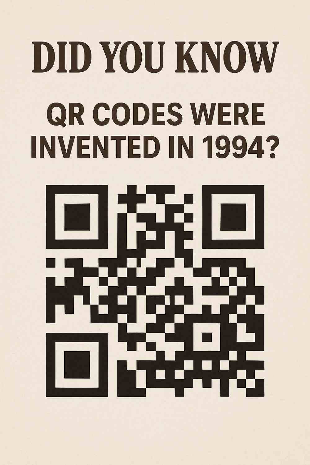 Did You Know QR Codes Were Invented in 1994