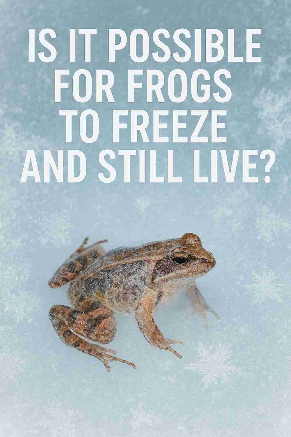 Is It Possible for Frogs to Freeze and Still Live