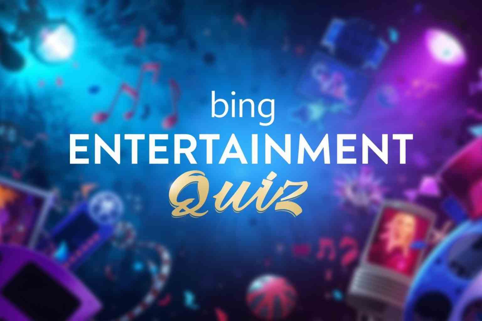 feature of the bing entertainment quiz