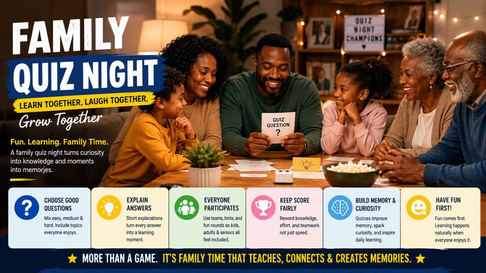 The Family Quiz Night Guide That Actually Helps Everyone Learn