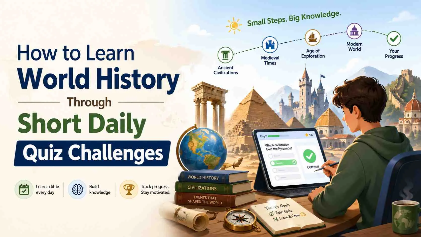 How to Learn World History Through Short Daily Quiz Challenges