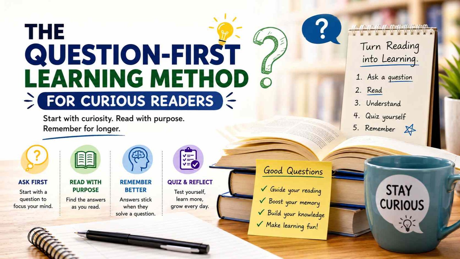 The Question-First Learning Method for Curious Readers