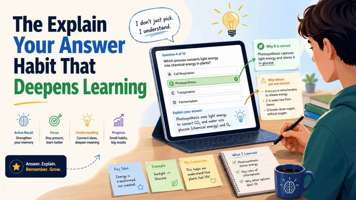 The Explain Your Answer Habit That Deepens Learning