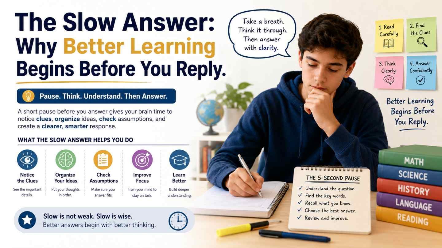 The Slow Answer: Why Better Learning Begins Before You Reply