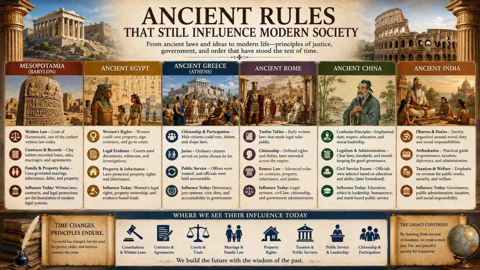 Ancient Rules That Still Influence Modern Society